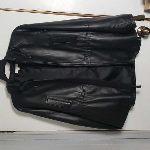 Westbound Lambskin Leather Hooded Jacket in Black - Women's size XL - Picture 3 of 13